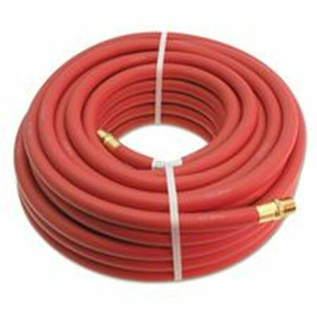 TOOL 0.38 in. x 25 ft. Coupled Air Hose With 0.25 Npt Fittings - Red - 0.38 in. x 25 ft. TO3125382
